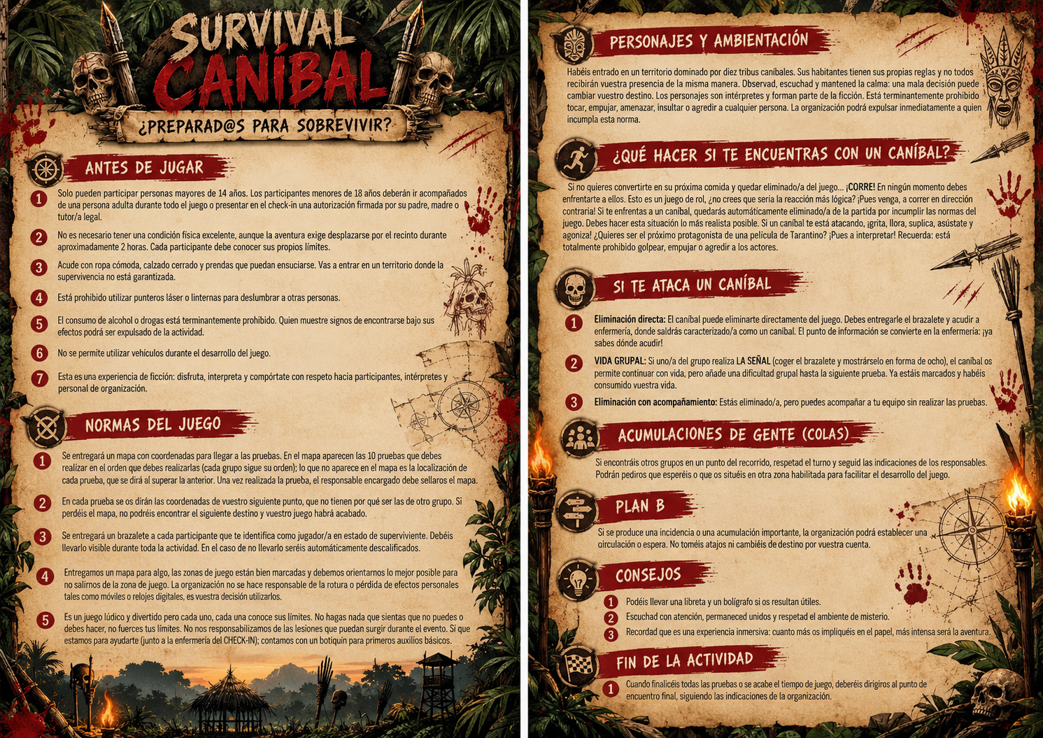 Instrucciones del juego